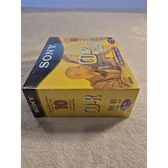 NEW SEALED Sony CD-R 80 Minute 700 MB 48X in Slim Jewel Case (10-Pack) - Picture 6 of 7